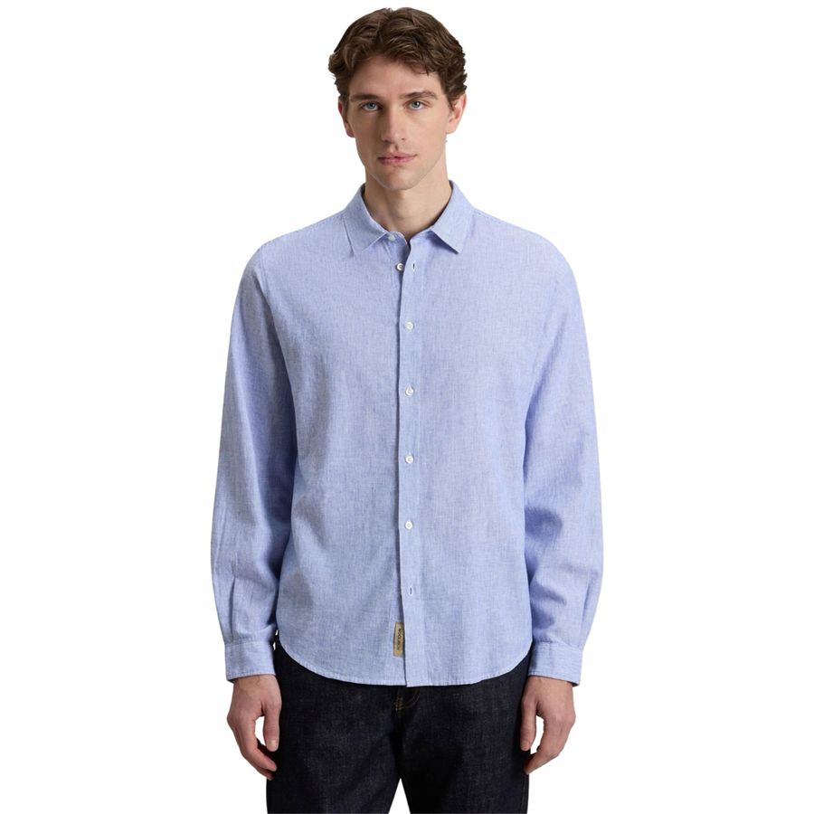 Camicia in misto cotone e lino da uomo Woolrich | CFWOSI201531203